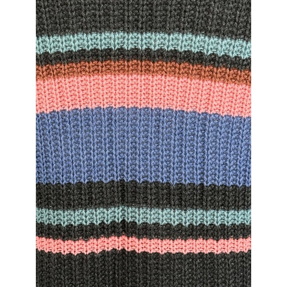 AE Cozy Relaxed Fit Striped Knit Sweater | Retro 90s Casual Soft Grunge Preppy - Picture 11 of 16